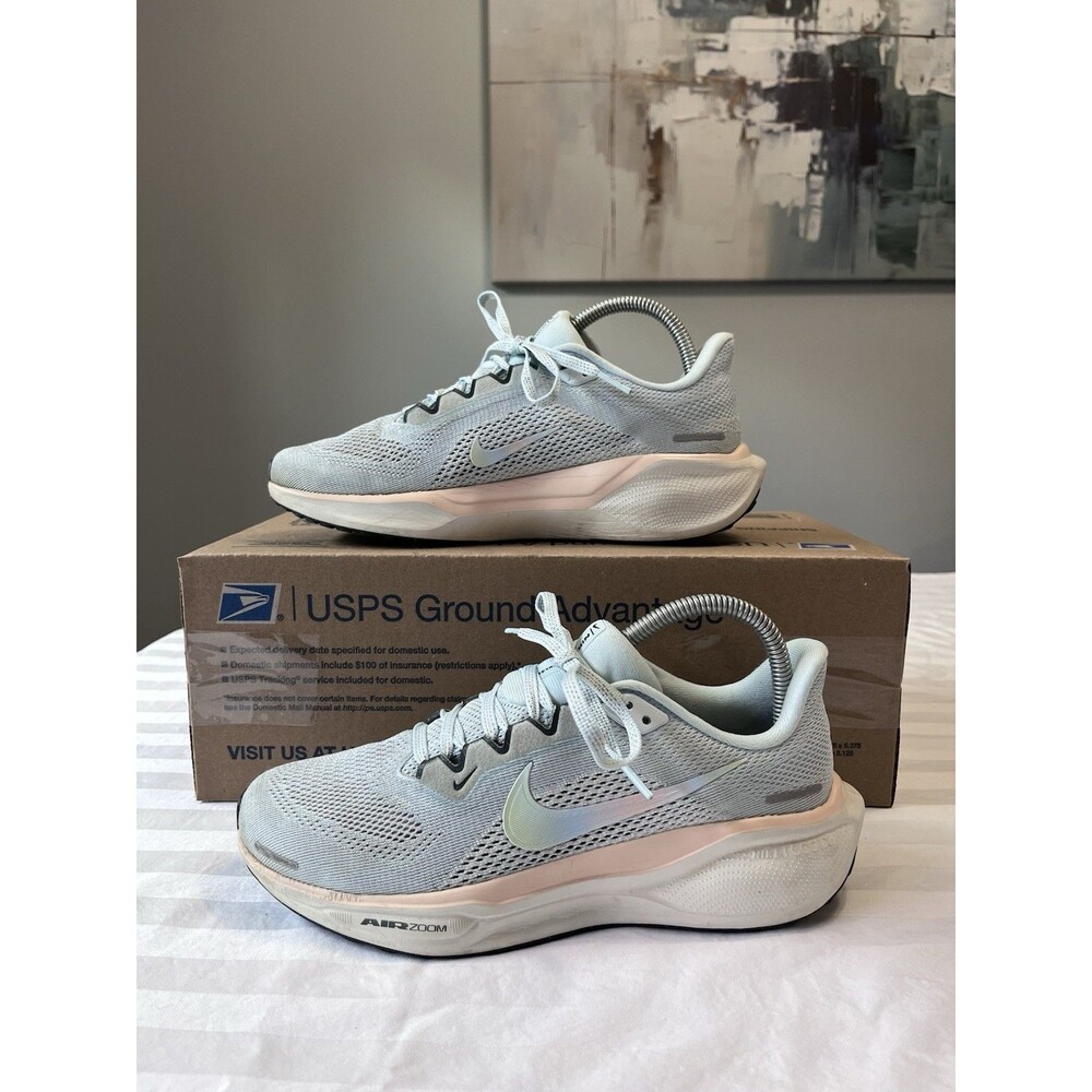 Nike Air Zoom Pegasus 41 Premium Womens Size 8 Blue White Running Shoes Sneakers